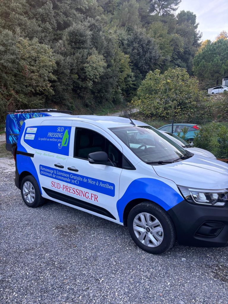 Marquage utilitaire sud pressing Nice