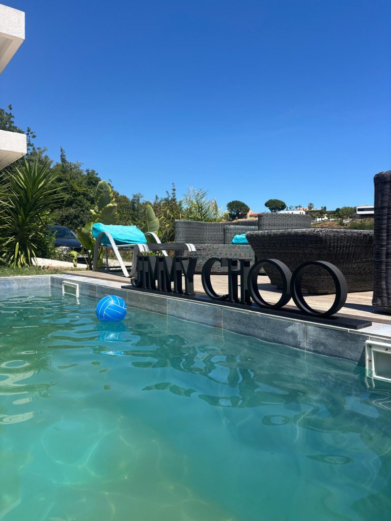 Lettre relief 3d piscine Nice