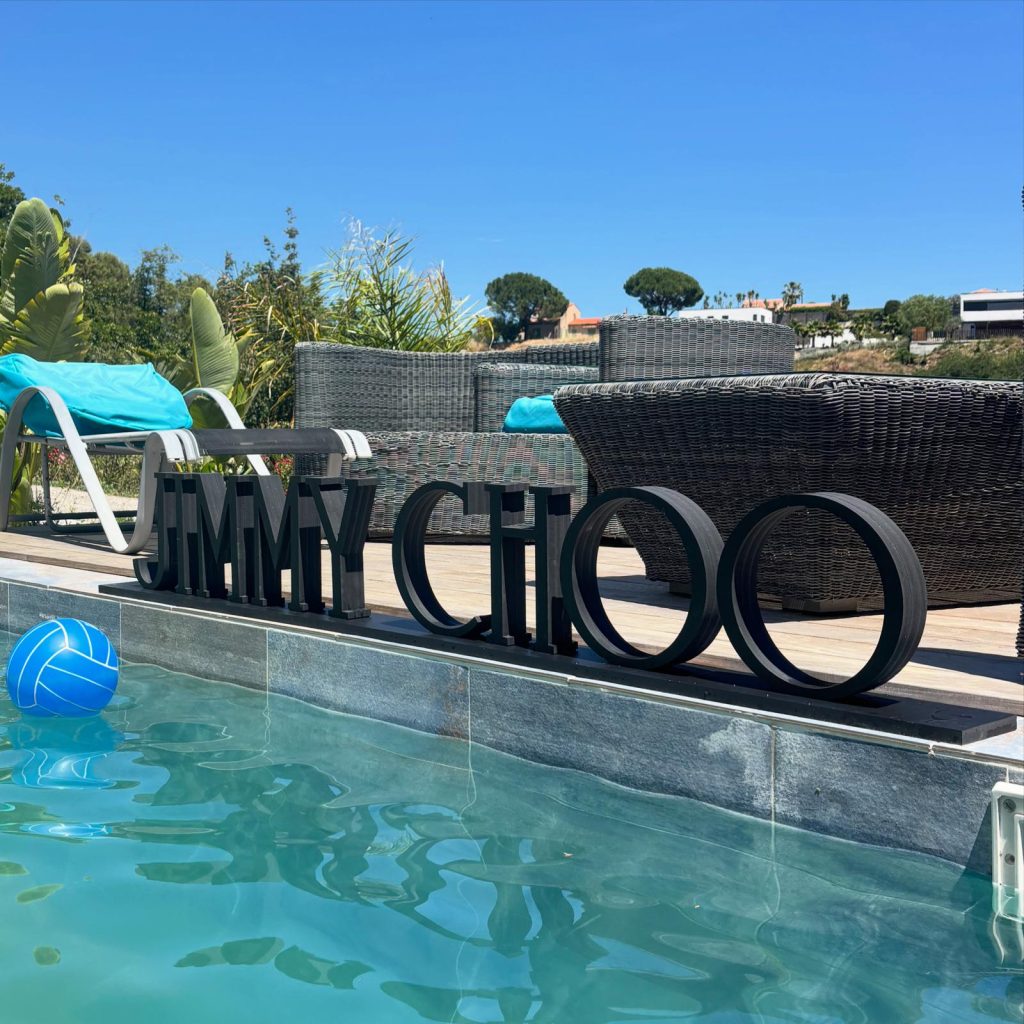 Lettre 3d piscine Nice