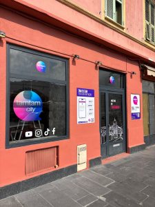 Enseigne lumineuse dibond caisson tamtamcity Nice 